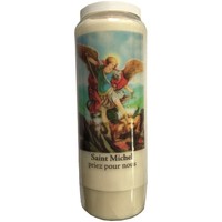 Maison & Déco Besaces / Sacs bandoulière Phoenix Import Bougie de prières Archange St Michel - Neuvaine Blanc