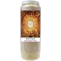 Maison & Déco Besaces / Sacs bandoulière Phoenix Import Bougie de prières au Saint Esprit - Neuvaine Blanc