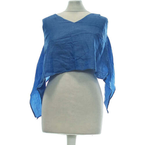 Vêtements Femme Newlife - Seconde Main Zara débardeur  34 - T0 - XS Bleu Bleu
