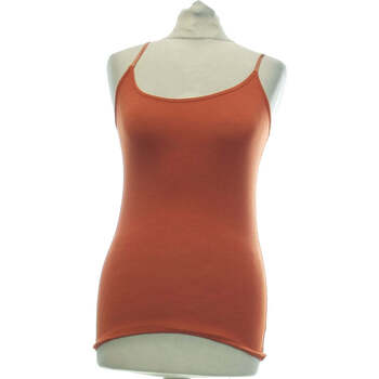 Vêtements Femme Débardeurs / T-shirts sans manche La Fée Maraboutée 36 - T1 - S Orange