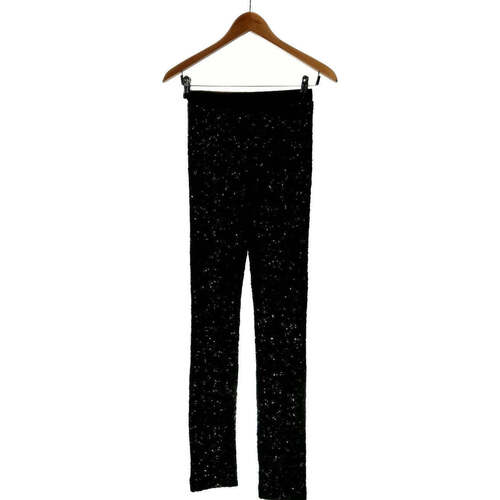 Vêtements Femme Pantalons Pantalon Droit En Coton 36 - T1 - S Noir