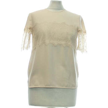 Vêtements Femme T-shirts & Polos Zara top manches courtes  34 - T0 - XS Beige Beige