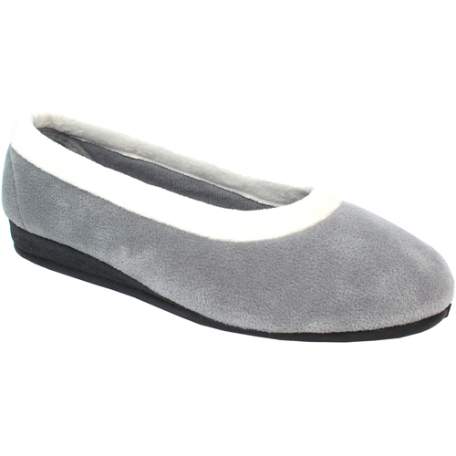 Chaussures Femme Chaussons Lunar Mabel Gris
