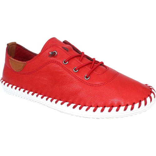 Chaussures Femme Slip ons Lunar GS285 Rouge