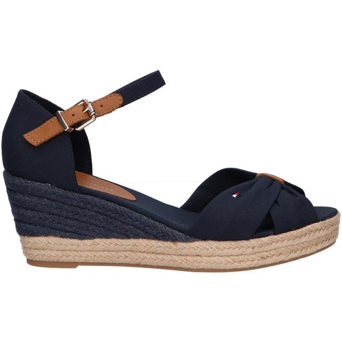 Chaussures Femme Sandales et Nu-pieds Tommy Hilfiger FW0FW04785 OPEN TOE MID WEDGE FW0FW04785 OPEN TOE MID WEDGE 
