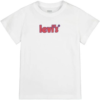 Vêtements Fille T-shirts manches courtes Levi's 9EE539 SHORT SLEEVE-001 WHITE Blanc