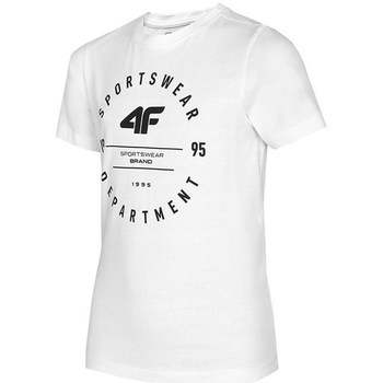 Vêtements Garçon T-shirts manches courtes 4F JTSM003 Blanc