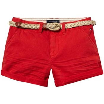 Vêtements Fille Shorts / Bermudas Tommy Hilfiger  Rouge