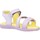 Chaussures Fille Sandales et Nu-pieds prada grey card holder 212933 Violet