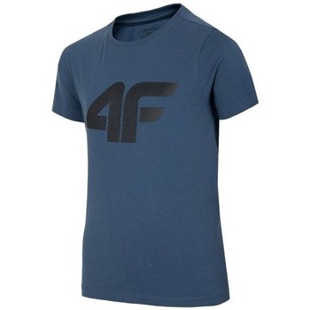 Vêtements Garçon T-shirts manches courtes 4F JTSM002 Bleu marine