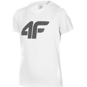Vêtements Garçon T-shirts manches courtes 4F JTSM002 Blanc