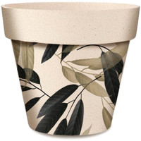 LA MODE RESPONSABLE Vases / caches pots d'intérieur Sud Trading Cache pot de fleurs feuillage en bambou Beige