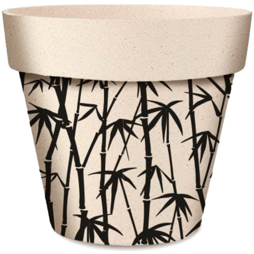Maison & Déco Vases / caches pots d'intérieur Sud Trading Cache pot de fleurs motif bambous en bambou Beige
