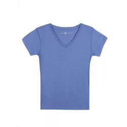 Vêtements rose STOREEZ round neck T-shirt Gerard Pasquier T-shirt col v MADDY Bleu