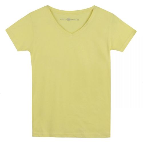 Vêtements Femme T-shirts & Polos Gerard Pasquier T-shirt col v MADDY Jaune