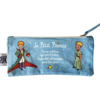 Sacs Trousses Enesco Trousse plate en coton - Le Petit Prince Bleu