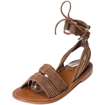 Chaussures Femme Sandales et Nu-pieds Les Tropéziennes par M Belarbi Sandales Plates Les Tropéziennes Ref 56347 Tan Marron
