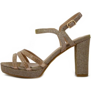 Chaussures Femme Sandales et Nu-pieds Chiara Foscari Femme Chaussures, Sandales, Glitter Tissu-A37022 Doré
