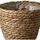 Maison & Déco Vases / caches pots d'intérieur Decostar Cache pot de fleurs en osier texturé Beige
