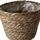 Maison & Déco Vases / caches pots d'intérieur Decostar Cache pot de fleurs en osier texturé Beige