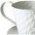 Maison & Déco Vases / caches pots d'intérieur Decostar Cache pot en métal blanc en forme de tasse Blanc