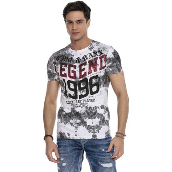 Vêtements Homme T-shirts manches courtes Cipo And Baxx T-Shirt  pour Homme - CT639 Gris