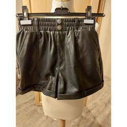 Vêtements Femme Shorts / Bermudas Kiabi Shorts en similicuir Noir