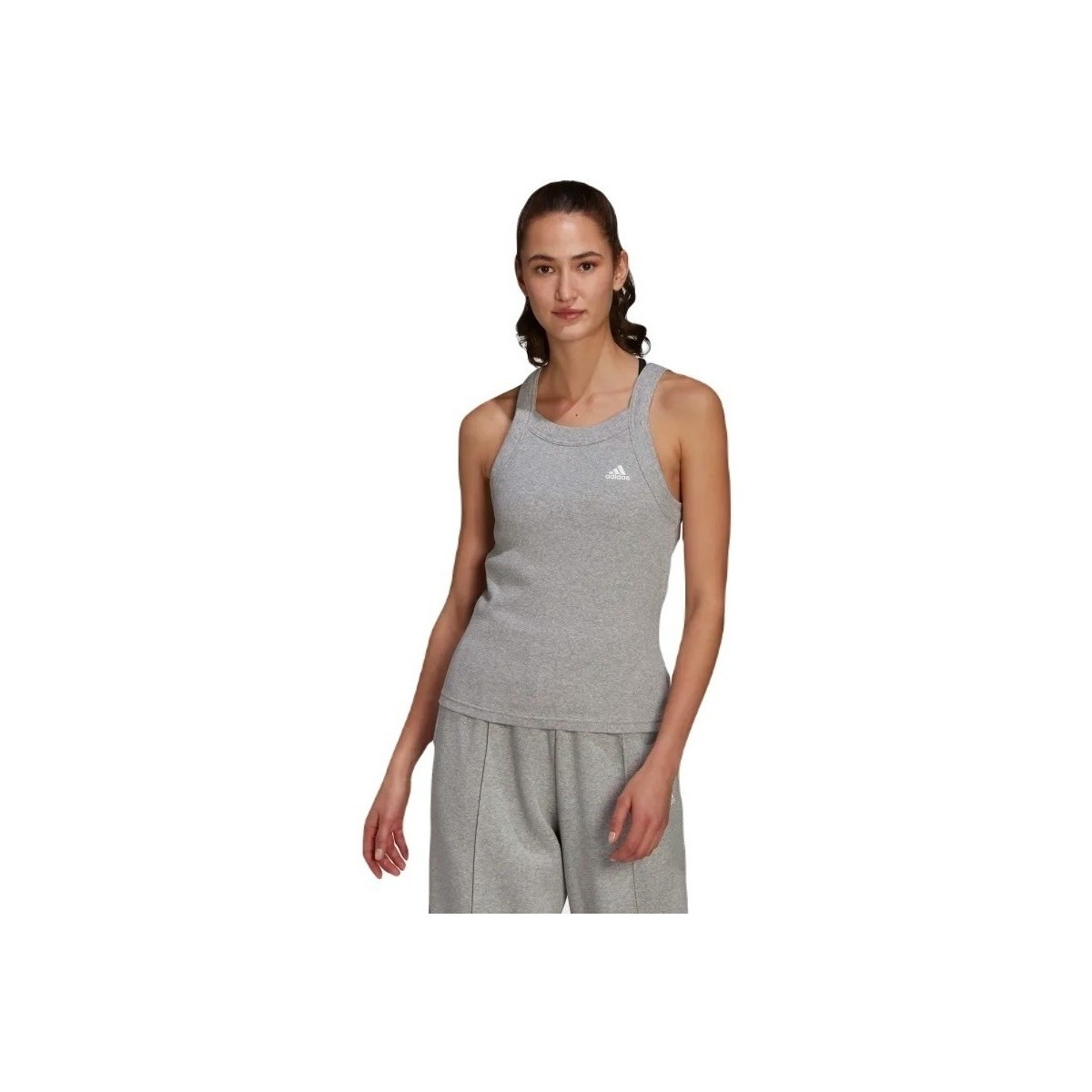 Vêtements Femme Débardeurs / T-shirts sans manche adidas Originals Esssentials Yoga Rib Gris