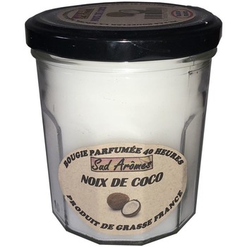 Sud Aromes Bougie fabriquée en France 40 heures noix de Coco Blanc