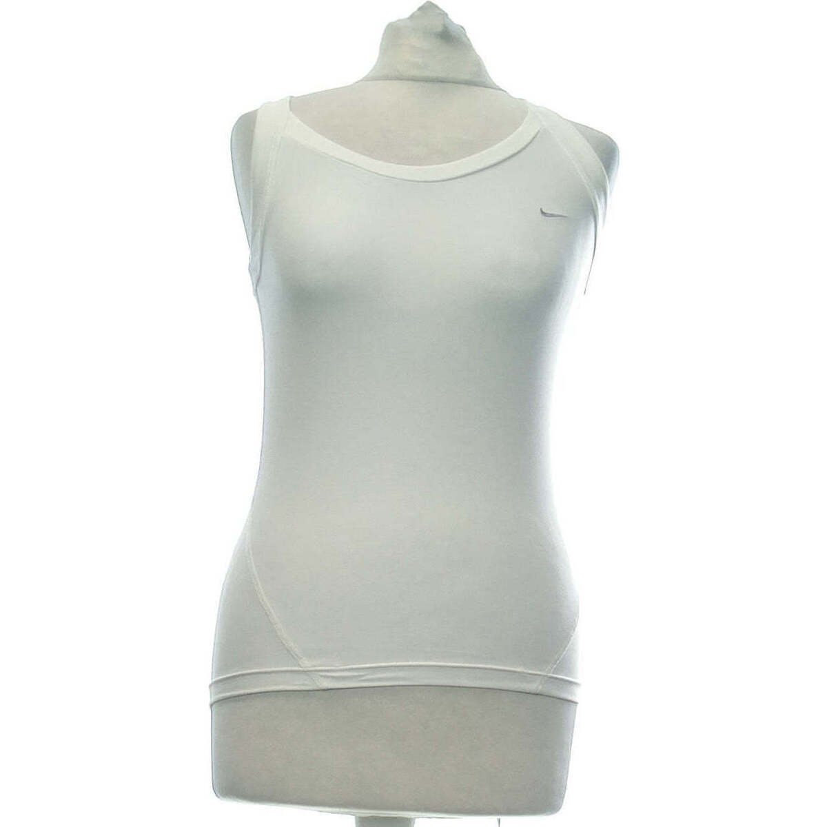 Vêtements Femme max Nike Pro Slim Camo Korte Mouwen T-Shirt débardeur  38 - T2 - M Blanc Blanc