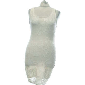 Vêtements Femme Robes courtes Pull And Bear robe courte  38 - T2 - M Blanc Blanc