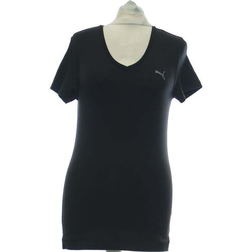 Vêtements Femme T-shirts & Polos Puma top manches courtes  38 - T2 - M Noir Noir