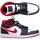 Chaussures Homme Baskets montantes Nike Air Jordan 1 Mid Noir, Blanc, Rouge