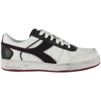 Chaussures Homme Baskets mode Diadora Magic basket low icona leather Blanc