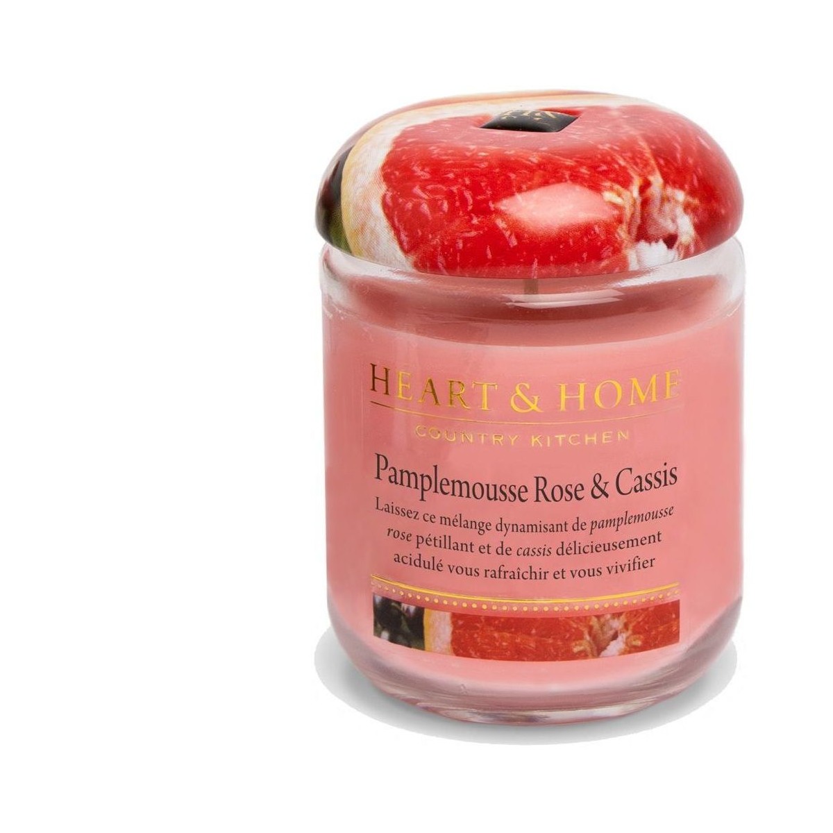 Maison & Déco Bougies / diffuseurs Kontiki Bougie heart and home pamplemousse cassis Rose
