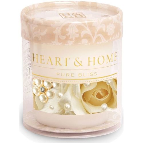 Maison & Déco Bougies / diffuseurs Kontiki Petite bougie heart and home bouquet de perles Blanc