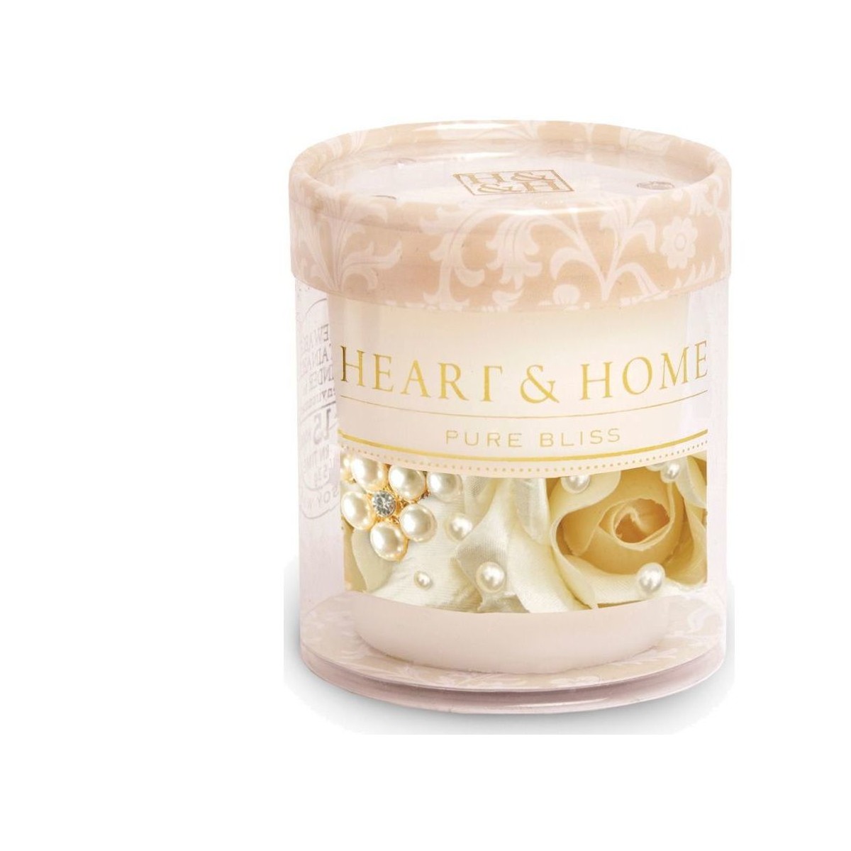 Maison & Déco Bougies / diffuseurs Kontiki Petite bougie heart and home bouquet de perles Blanc