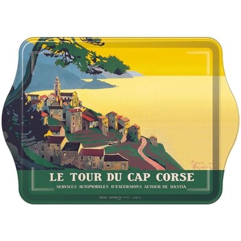 Maison & Déco Vides poches Editions Clouet Plateau vide poche métallique Corsica Tour du Cap Jaune