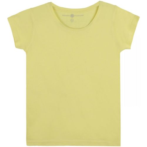 Vêtements Femme T-shirts & Polos Gerard Pasquier T-shirt col rond MARINE Jaune