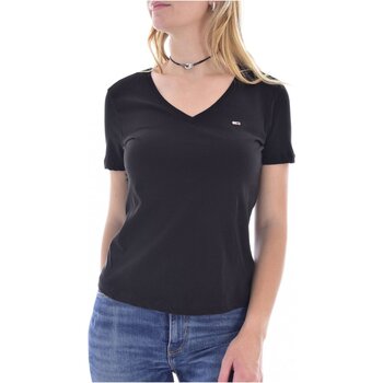 Vêtements Femme T-shirts & Polos Tommy Jeans DW0DW14617 Noir