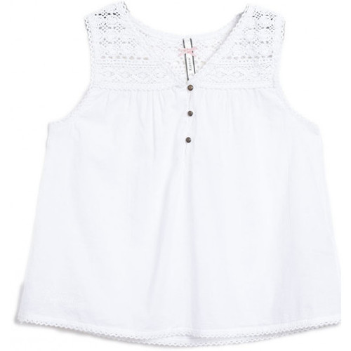 Vêtements Fille Débardeurs / T-shirts sans manche Kaporal Tunique Fille Betty Blanc Blanc