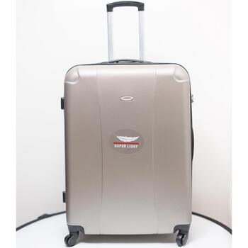 valise jeex  valise super light premium 76 cm abs  ts2051g beige/carbone 