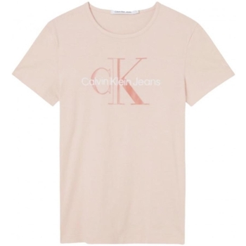 Vêtements Femme T-shirts & Polos Calvin Klein Jeans T Shirt Femme  Ref 57001 tky Rose Rose