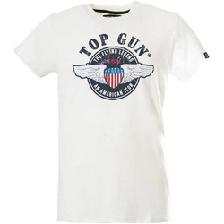 Vêtements Homme Débardeurs / T-shirts sans manche Top Gun TEE SHIRT TG-TS04 OFF WHITE Blanc