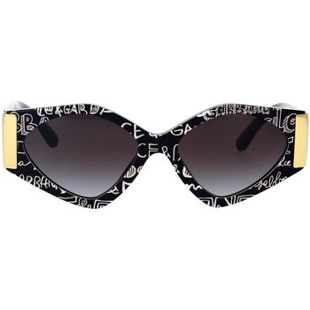 Montres & Bijoux Lunettes de soleil D&G Occhiali da Sole Dolce&Gabbana DG4396 33138G Noir