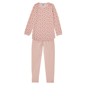 Vêtements Fille Pyjamas / Chemises de nuit Petit Bateau CAGETTE Rose / Rouge
