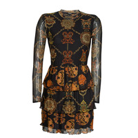 Vêtements Femme Robes courtes Desigual DAPHNE Noir / Multicolore