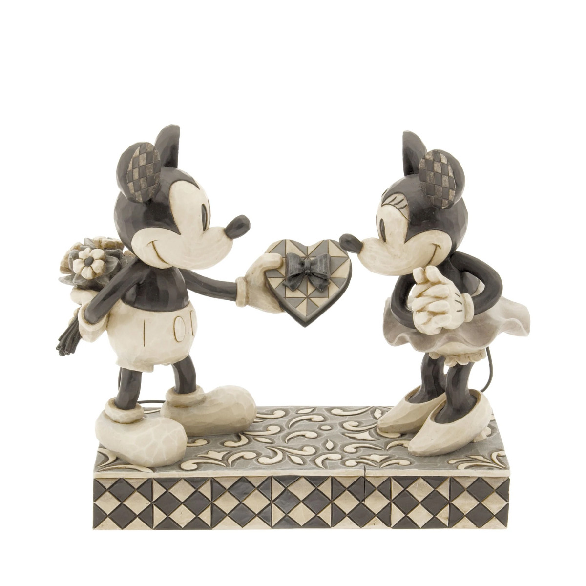 Maison & Déco Statuettes et figurines Enesco Figurine Collection Mickey et Minnie - Disney Traditions Gris