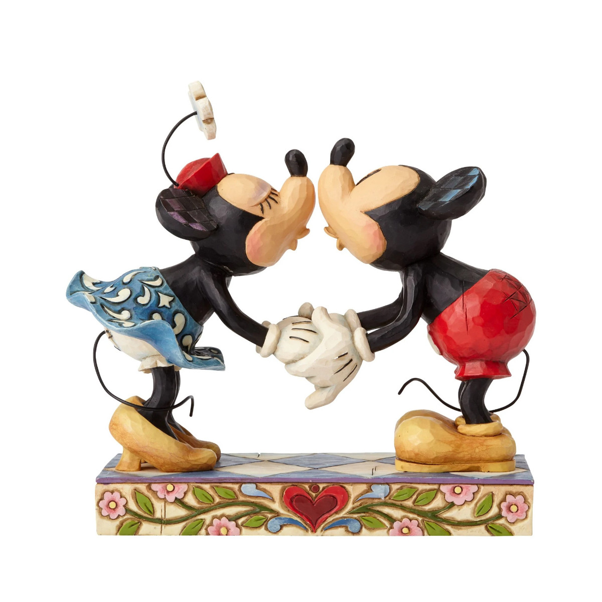 Maison & Déco Statuettes et figurines Enesco Figurine Collection Mickey et Minnie s'embrassent Bleu