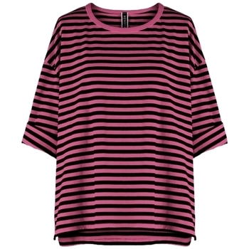 Vêtements Femme Tops / Blouses Wendy Trendy Top 110641 - Black/Pink Rose